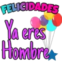 FELIGIDADES
Ya eres
Hombrea