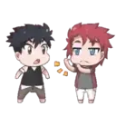 Child Hair Black & Red 17