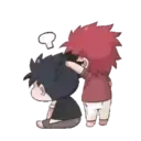 Child Hair Black & Red 30