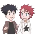 Child Hair Black & Red 23