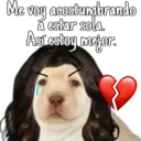 Me voy
acostumbrando
á estar sola.
Así estoy mejor.