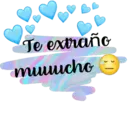 Te extraño
muucho