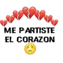 ME PARTISTE
EL CORAZON